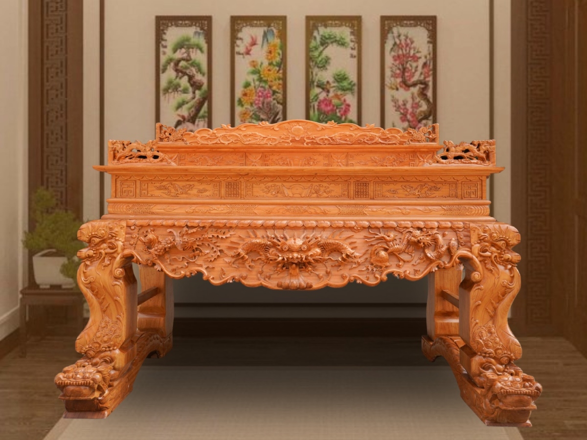 Bàn Sập Thờ Gỗ Đẹp Mã ST06